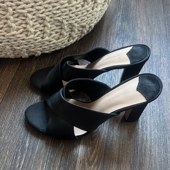 Tony Bianco Anthem Black Luxe Satin Heel main image 6